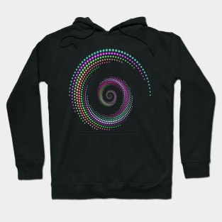 Vortex Dots of Inspiration, Colorful Happy Inspirational Design Cute Vacation Beach Wear & Gifts Hoodie